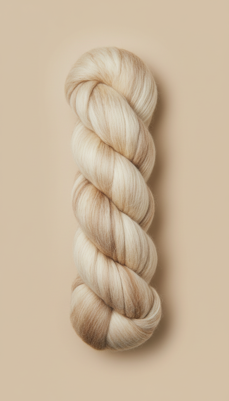 Undyed Merino Wool Roving